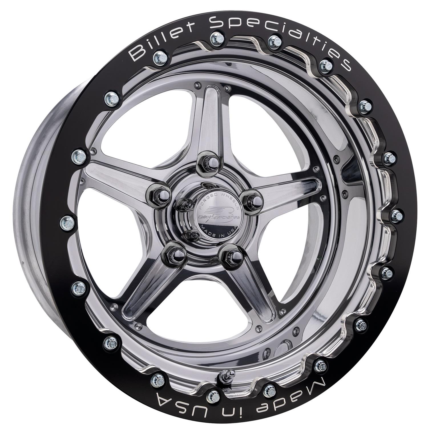 Billet Specialties Street Lite Polished Single Beadlock Wheels RSB23510L6555
