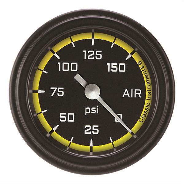 Classic Instruments Auto Cross Yellow Series Gauges AX118YBLF
