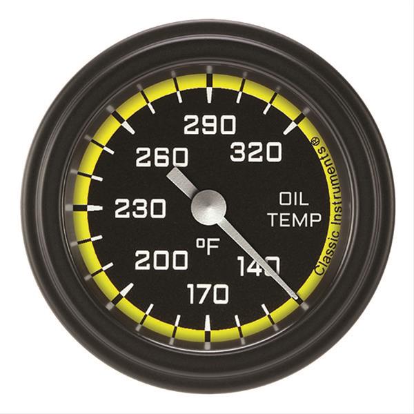Classic Instruments Auto Cross Yellow Series Gauges AX128YBLF