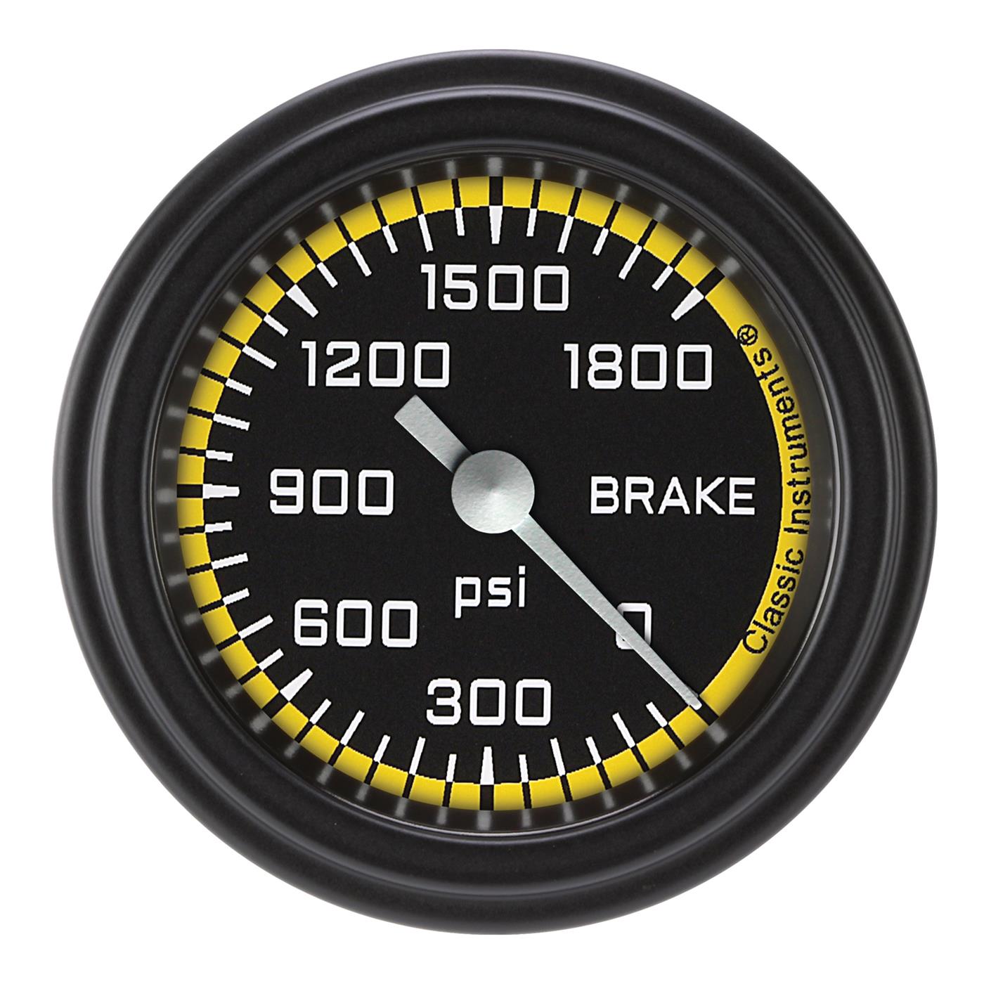 Classic Instruments Auto Cross Yellow Series Gauges AX167YBLF