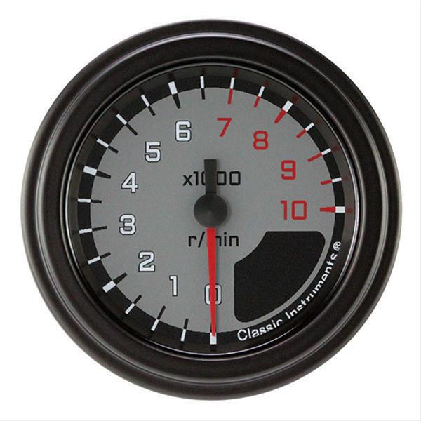 Classic Instruments Auto Cross Gray Series Tachometers AX183GBLF