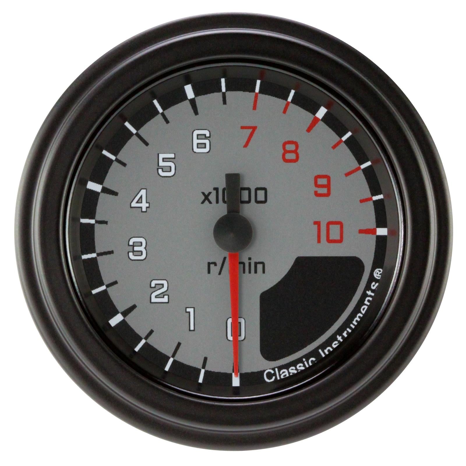 Classic Instruments Auto Cross Gray Series Tachometers AX183GBLF