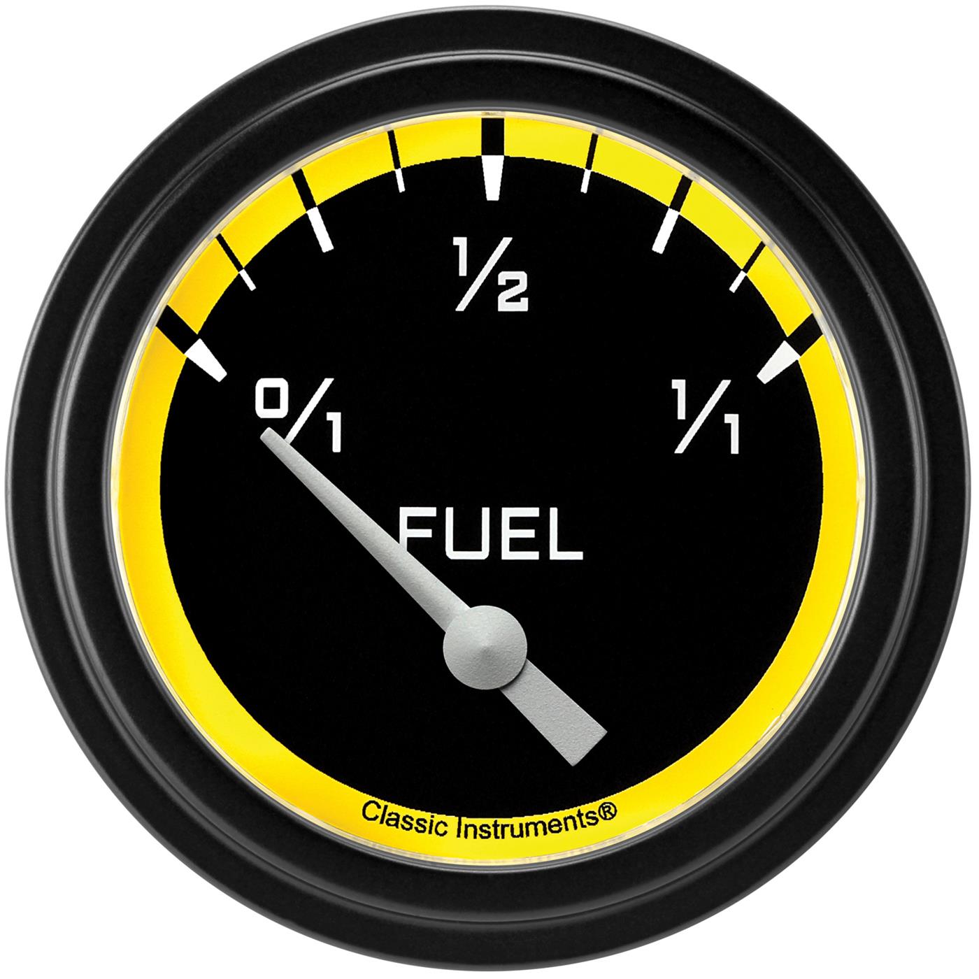 Classic Instruments Auto Cross Yellow Series Gauges AX214YBLF