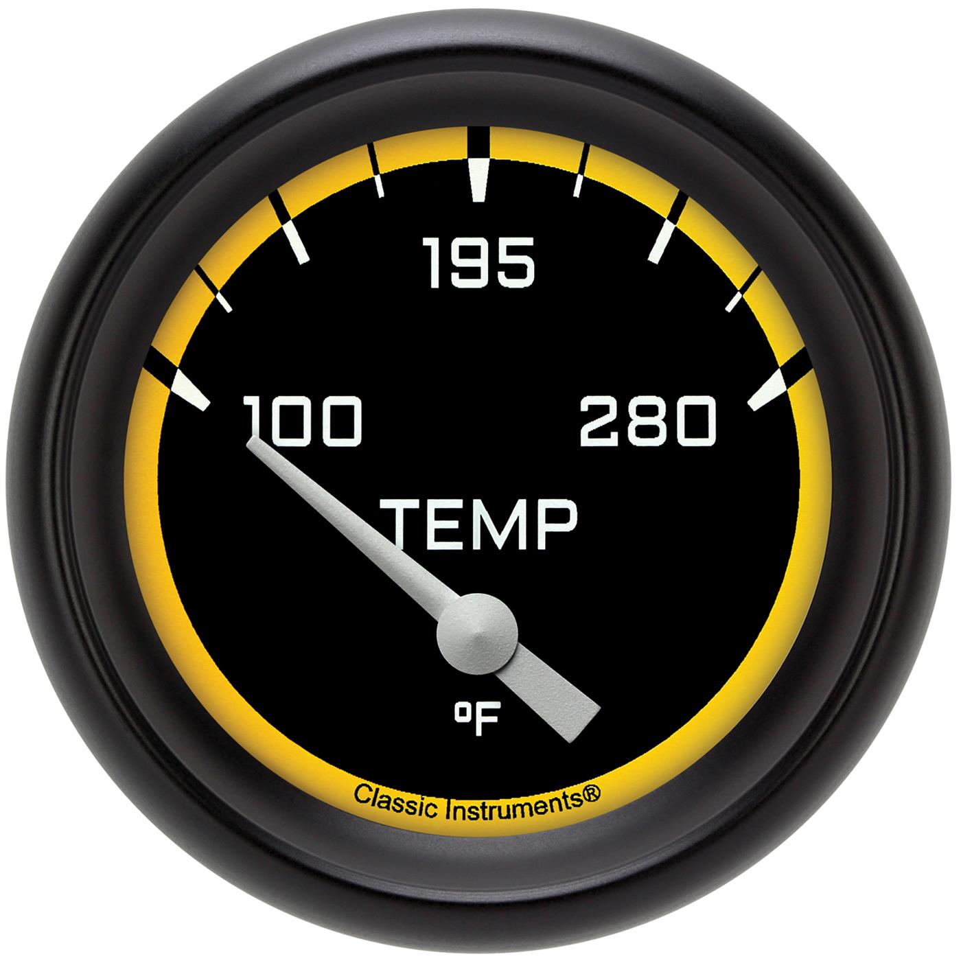 Classic Instruments Auto Cross Yellow Series Gauges AX226YBPF-12