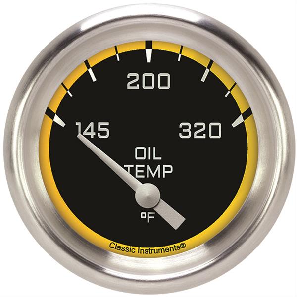 Classic Instruments Auto Cross Yellow Series Gauges AX228YAPF