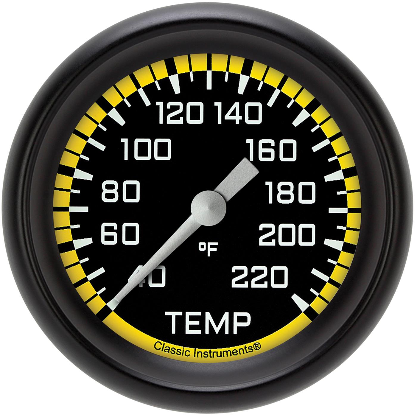 Classic Instruments Auto Cross Yellow Series Gauges AX329YBPF