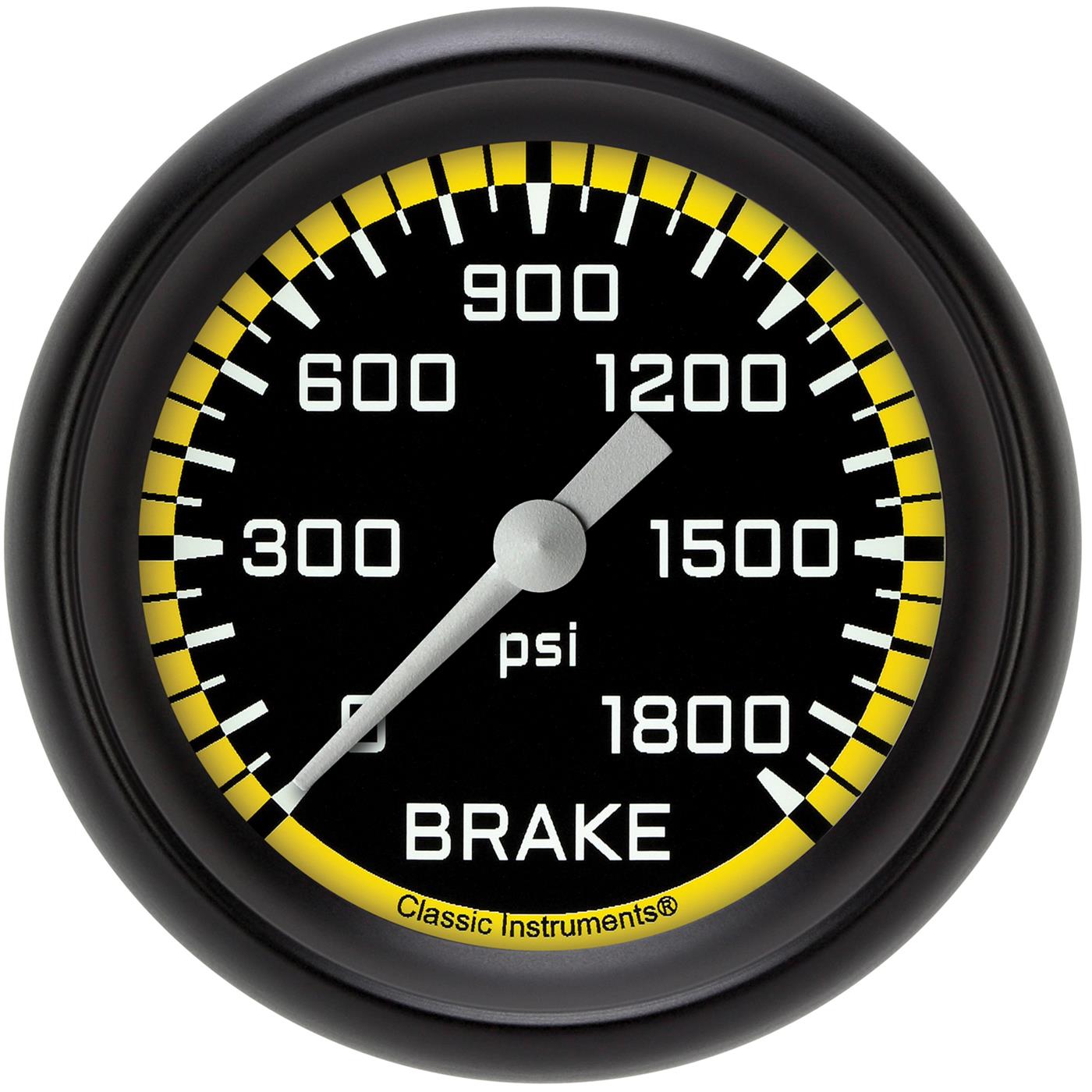 Classic Instruments Auto Cross Yellow Series Gauges AX367YBPF