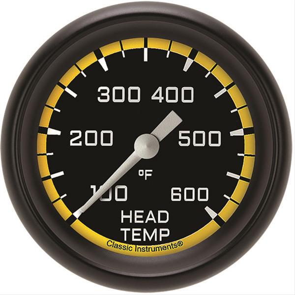 Classic Instruments Auto Cross Yellow Series Gauges AX397YBPF
