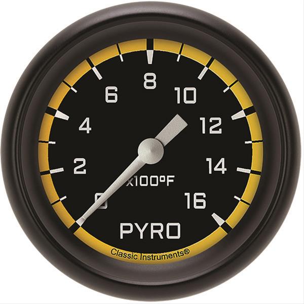 Classic Instruments Auto Cross Yellow Series Gauges AX398YBPF