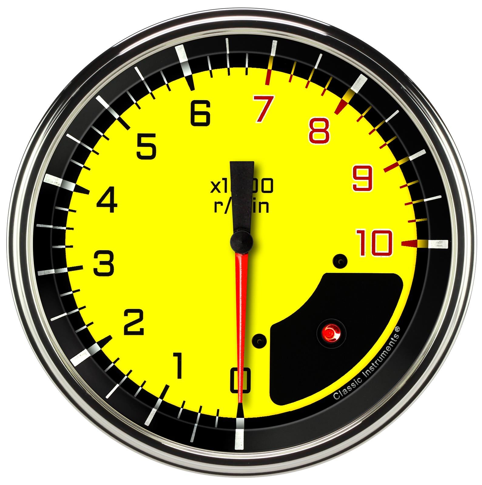 Classic Instruments Auto Cross Yellow Series Tachometers AX71YSLF