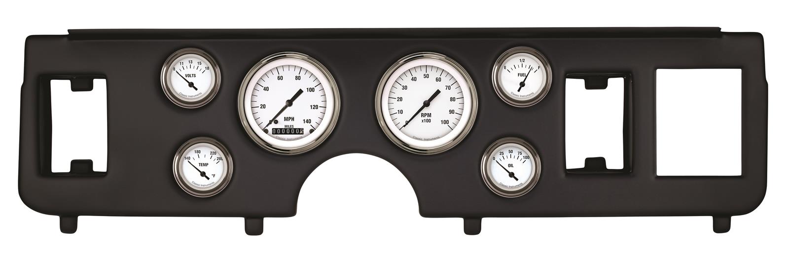 Classic Instruments 1979-86 Ford Mustang Package Gauge Sets CDMU79WH01BL