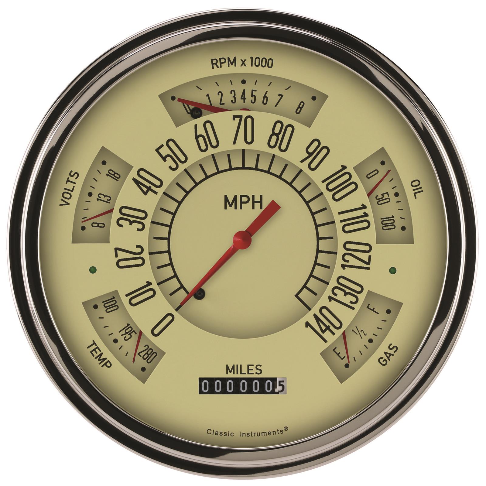 Classic Instruments Gauge Kits and Instrument Clusters CH49T-LS