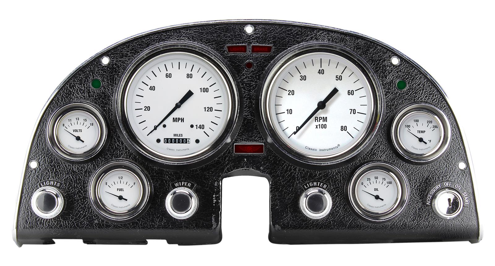 Classic Instruments 1963-67 Corvette Package Gauge Sets CO63DWH-LS