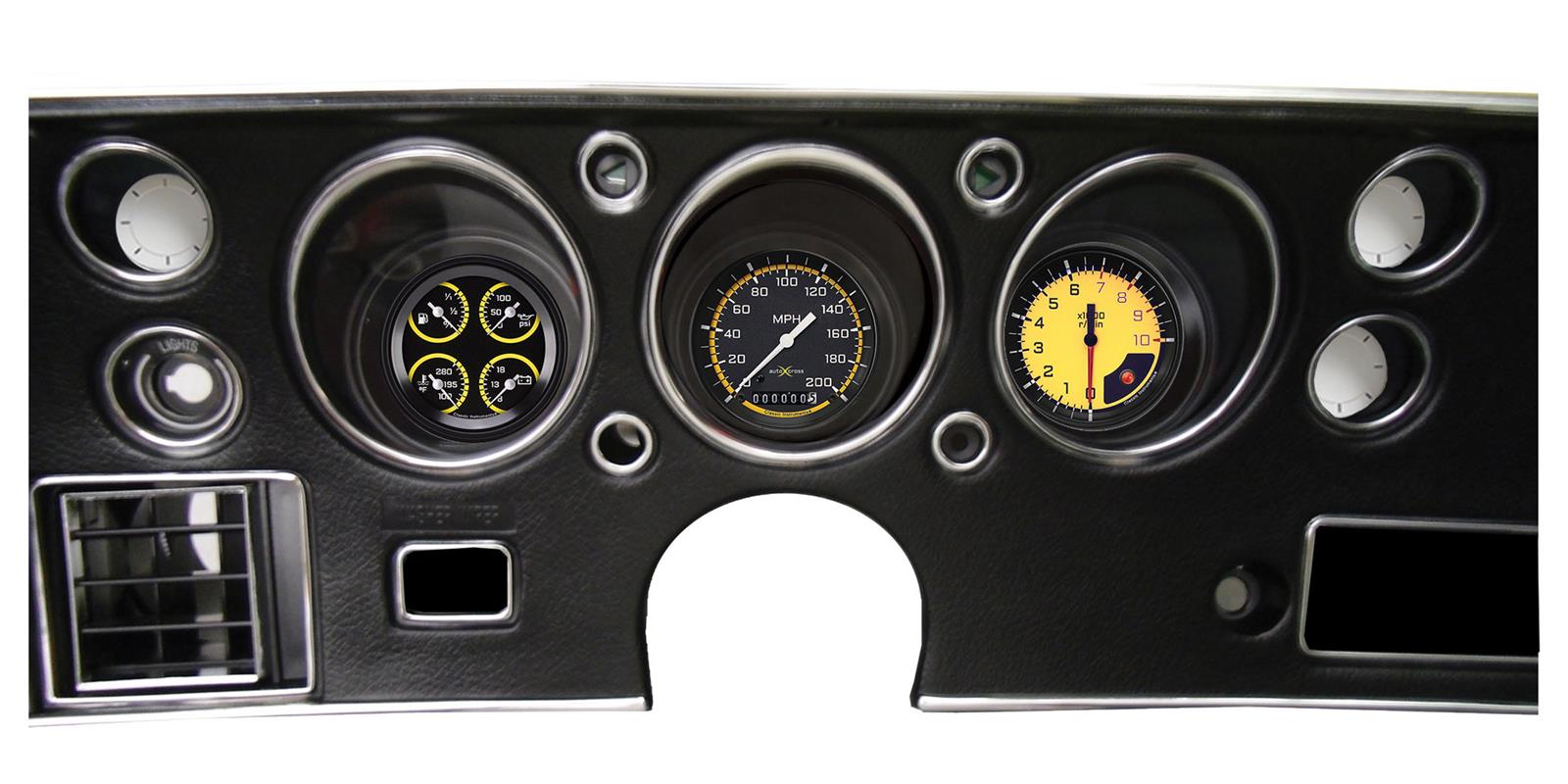 Classic Instruments Gauge Kits and Instrument Clusters CV70AXY-LS