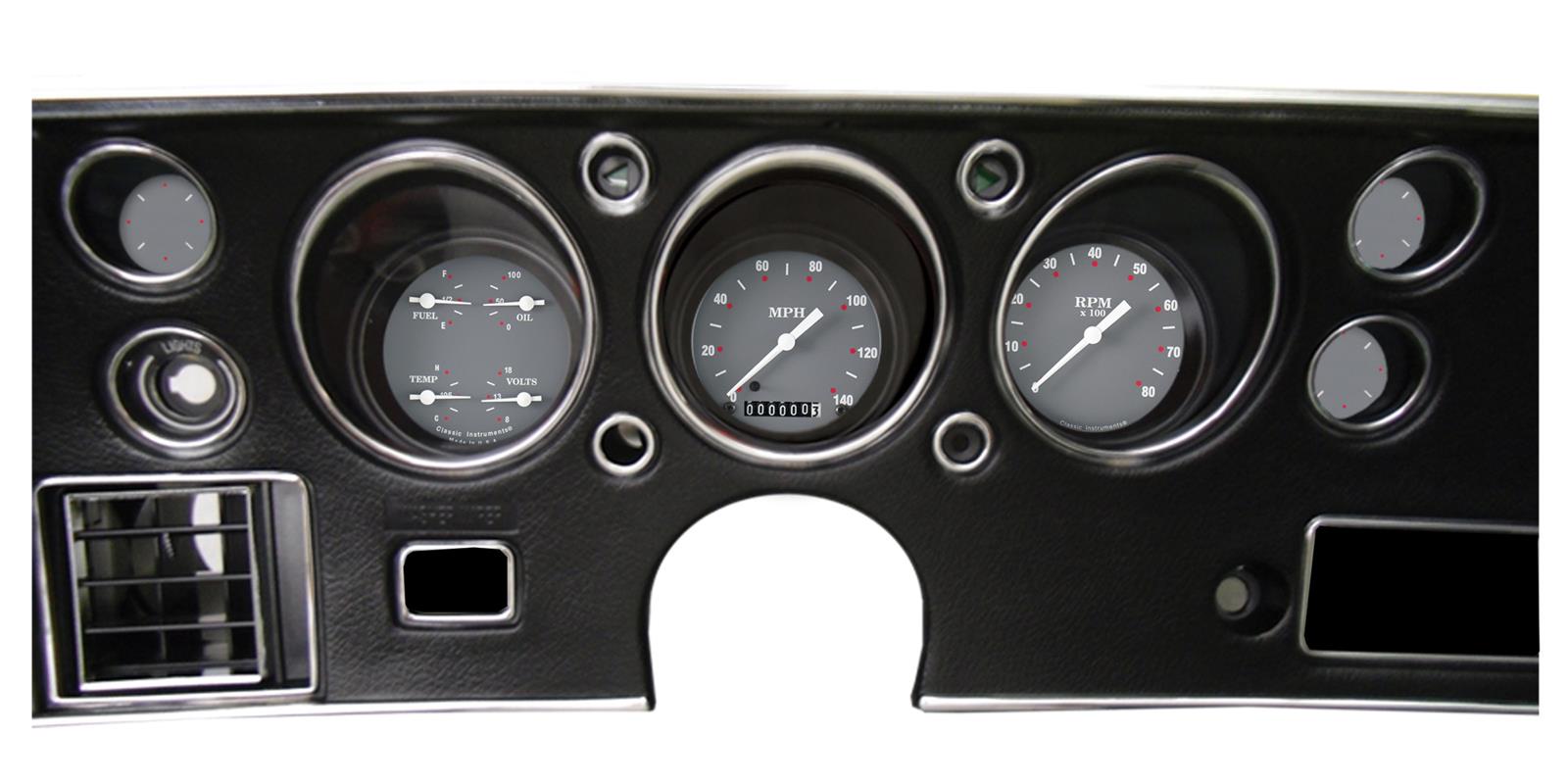 Classic Instruments Gauge Kits and Instrument Clusters CV70SG-LS