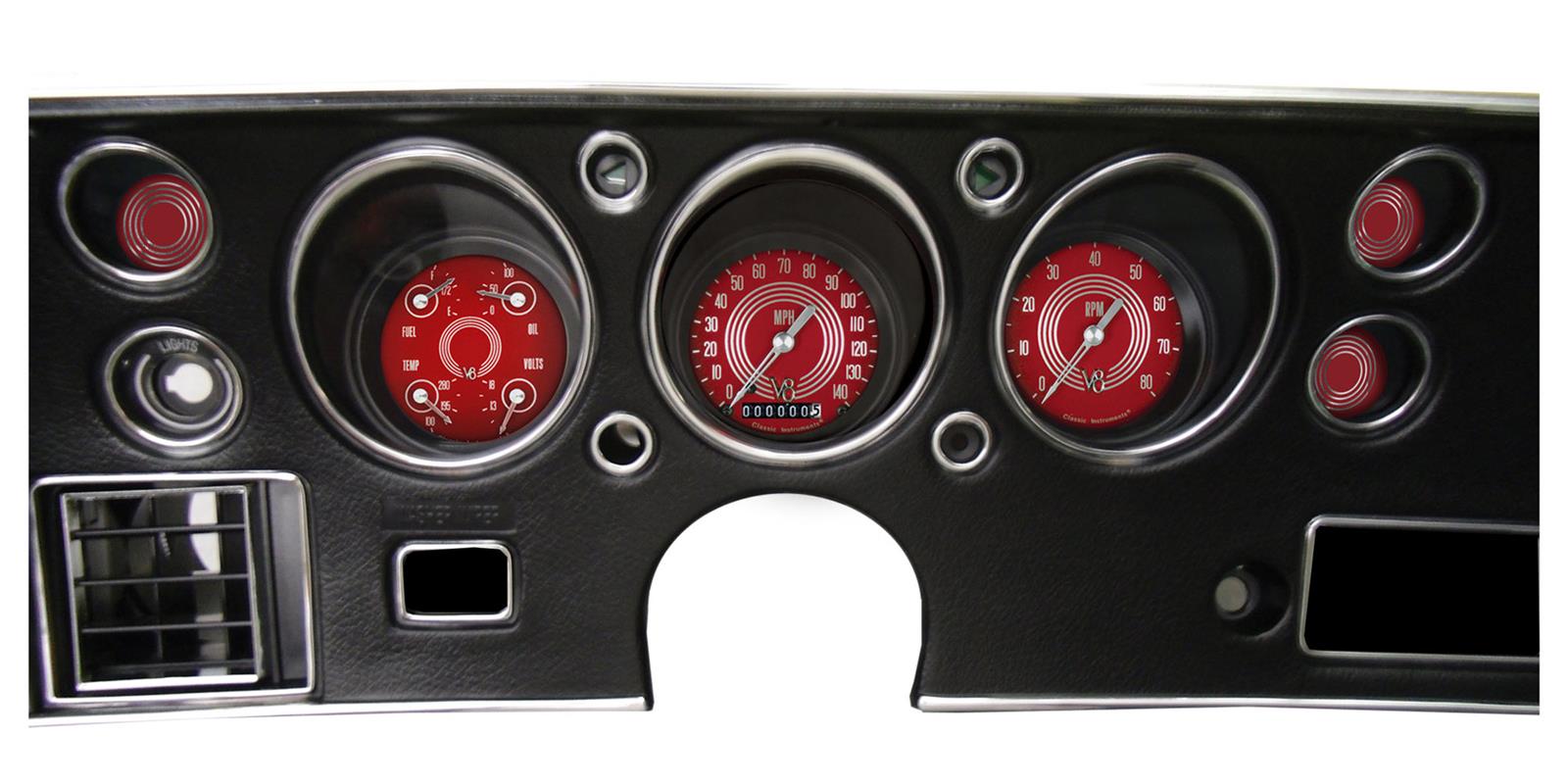 Classic Instruments Gauge Kits and Instrument Clusters CV70V8RS-LS