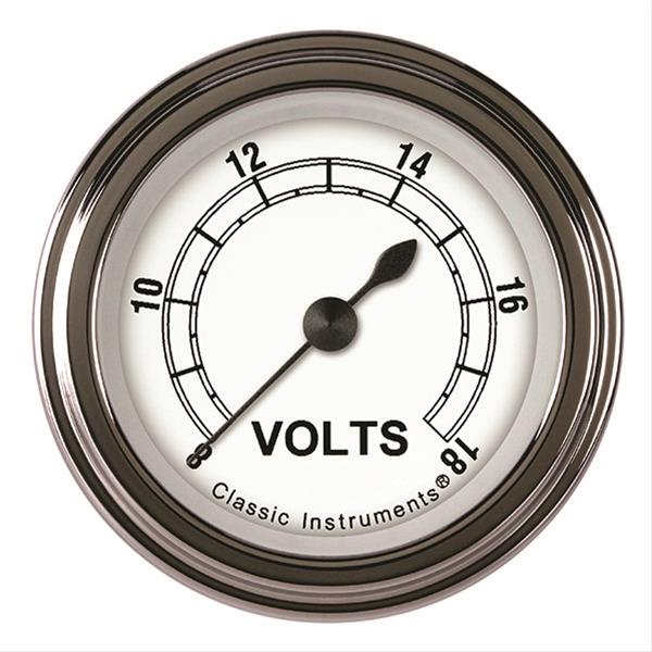 Classic Instruments Classic White Series Gauges CW130SLF