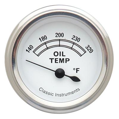 Classic Instruments Classic White Series Gauges CW28SLF