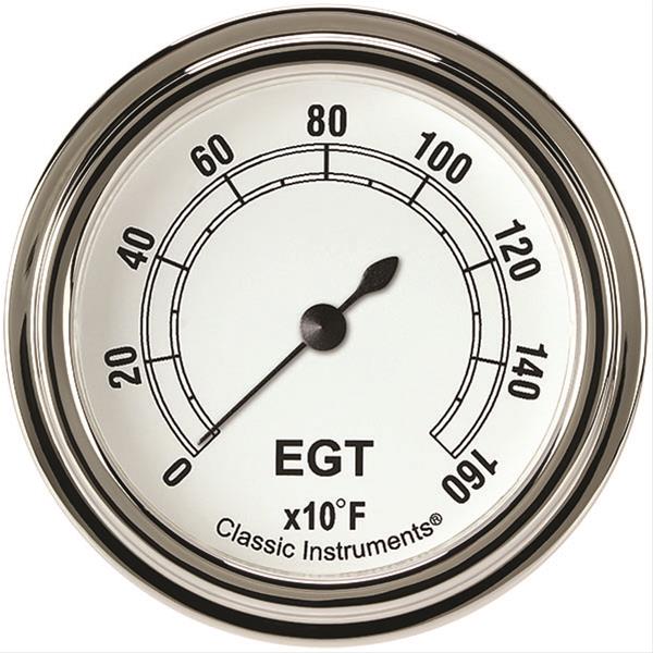 Classic Instruments Classic White Series Gauges CW398SLF