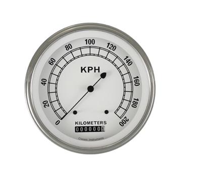 Classic Instruments Classic White Series Speedometers CW58SLF