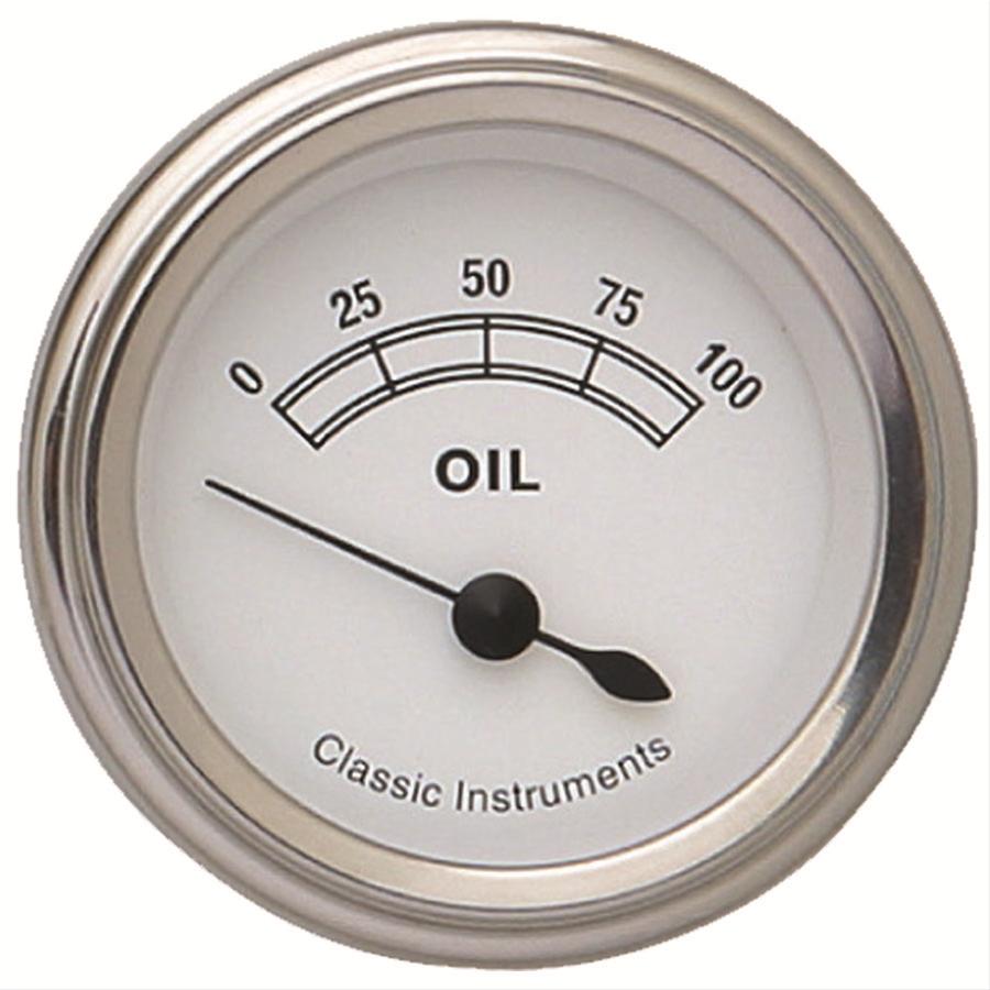 Classic Instruments Classic White Series Gauges CW81SLF