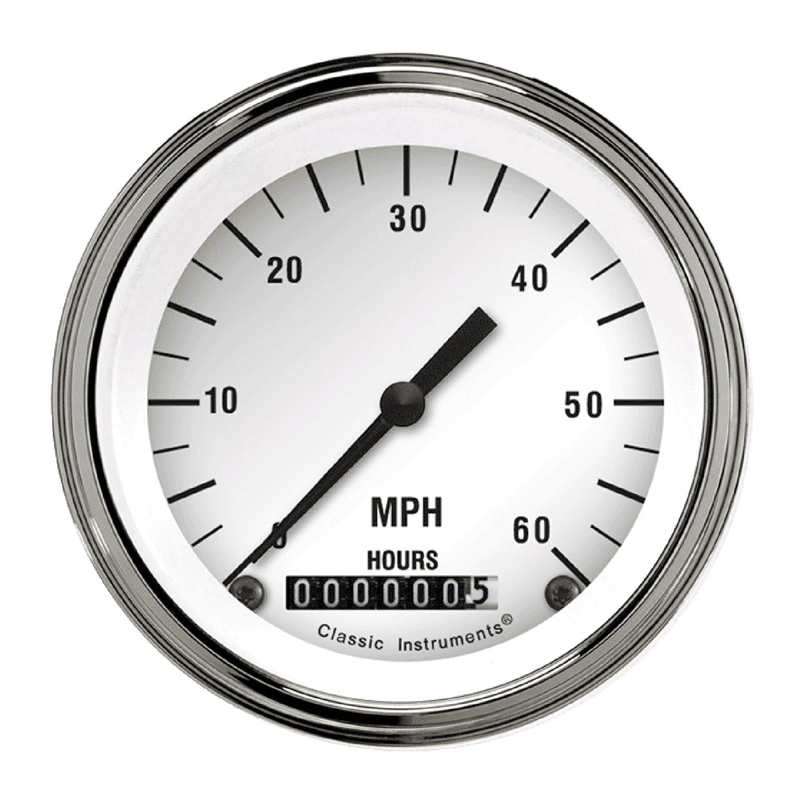 Classic Instruments White Hot Series Speedometers LSWH