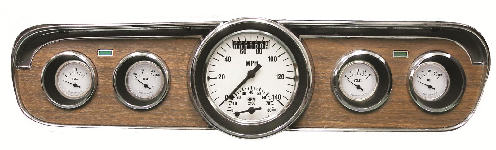 Classic Instruments 1965-66 Mustang Package Gauge Sets MU65WH35