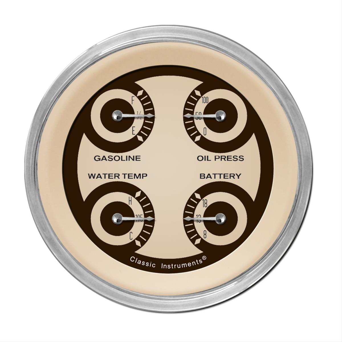 Classic Instruments Nostalgia VT Series Gauge Sets NT76SHC