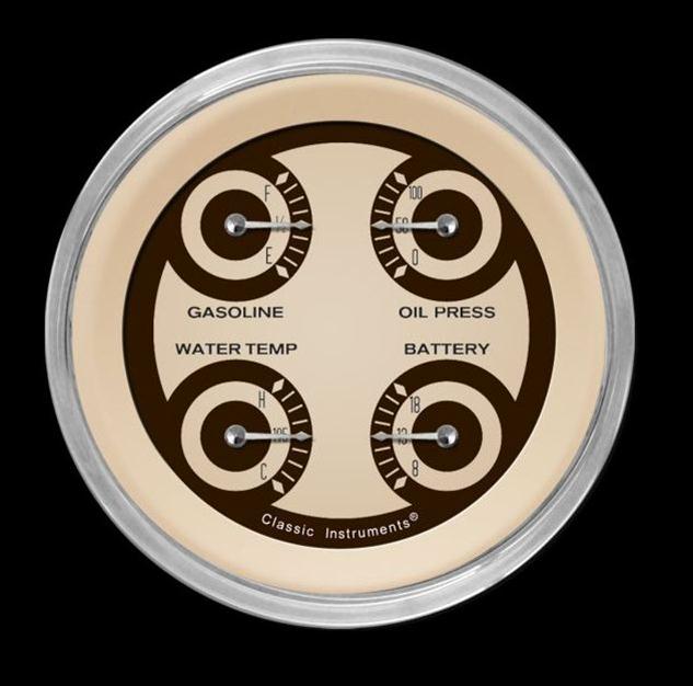 Classic Instruments Nostalgia VT Series Gauge Sets NT77SHC