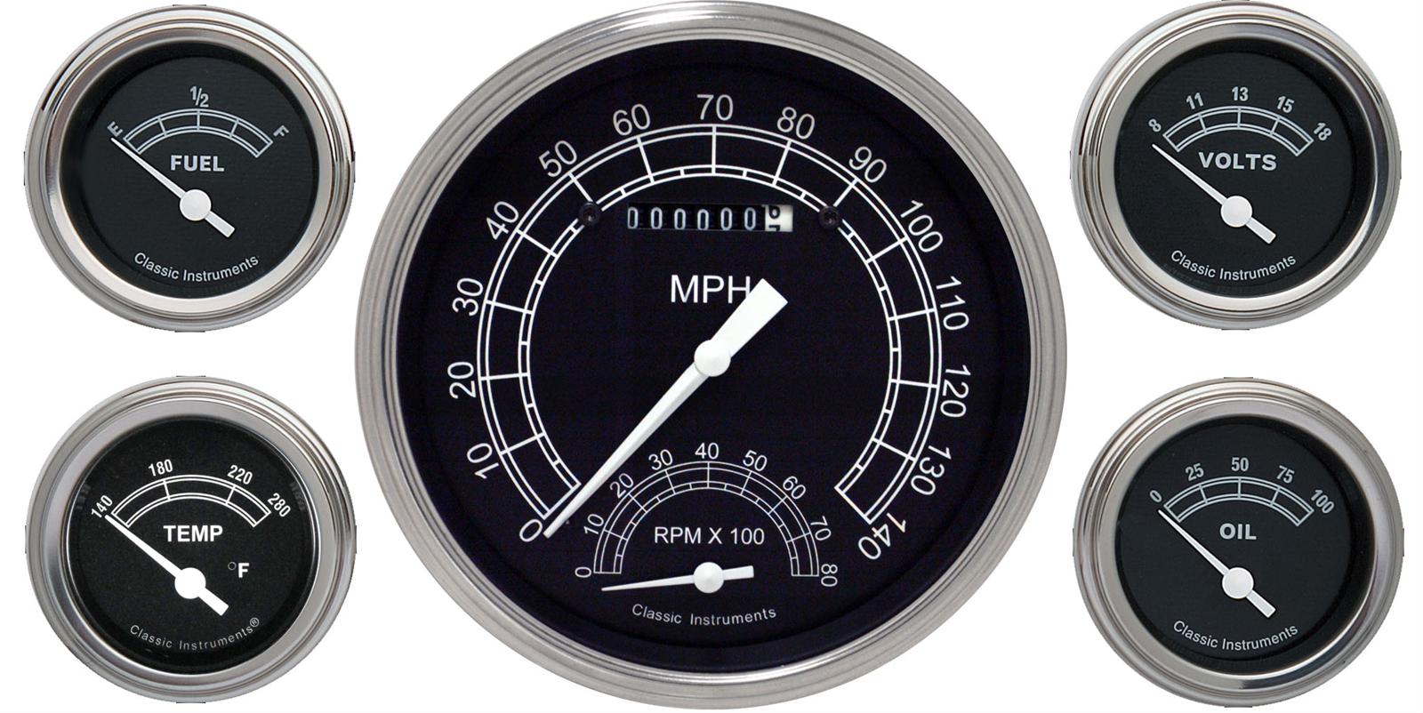 Classic Instruments Traditional Series Gauge Sets TR65SLC