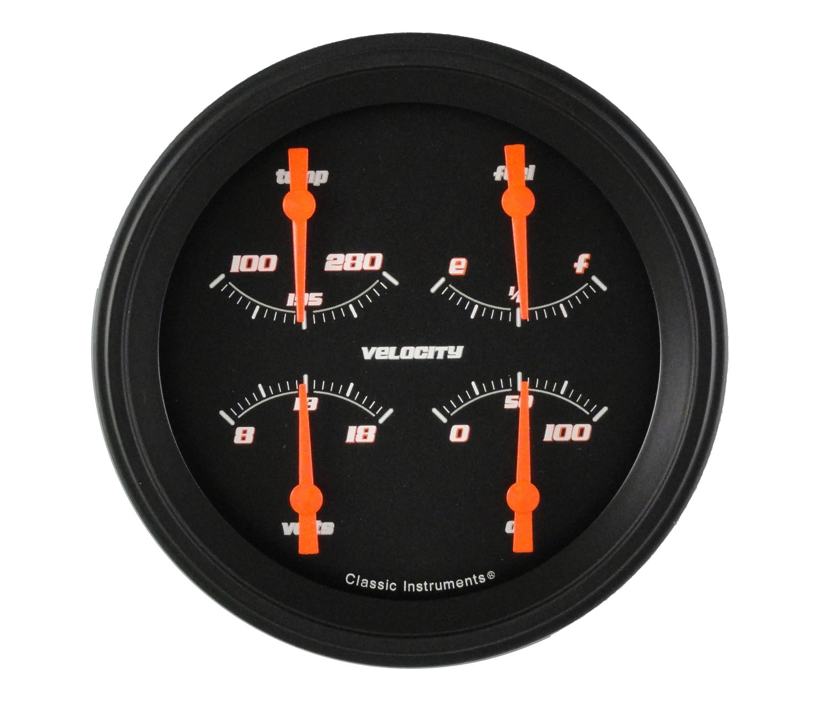 Classic Instruments Velocity Series Gauge Sets VS78BBLF
