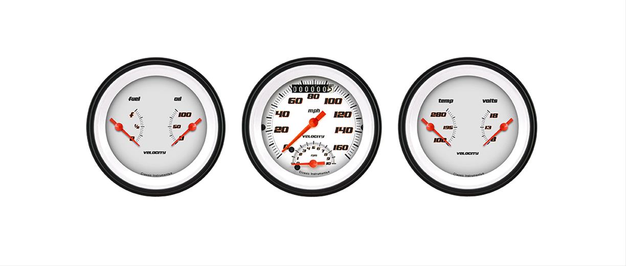 Classic Instruments Velocity Series Gauge Sets VS34WBLF
