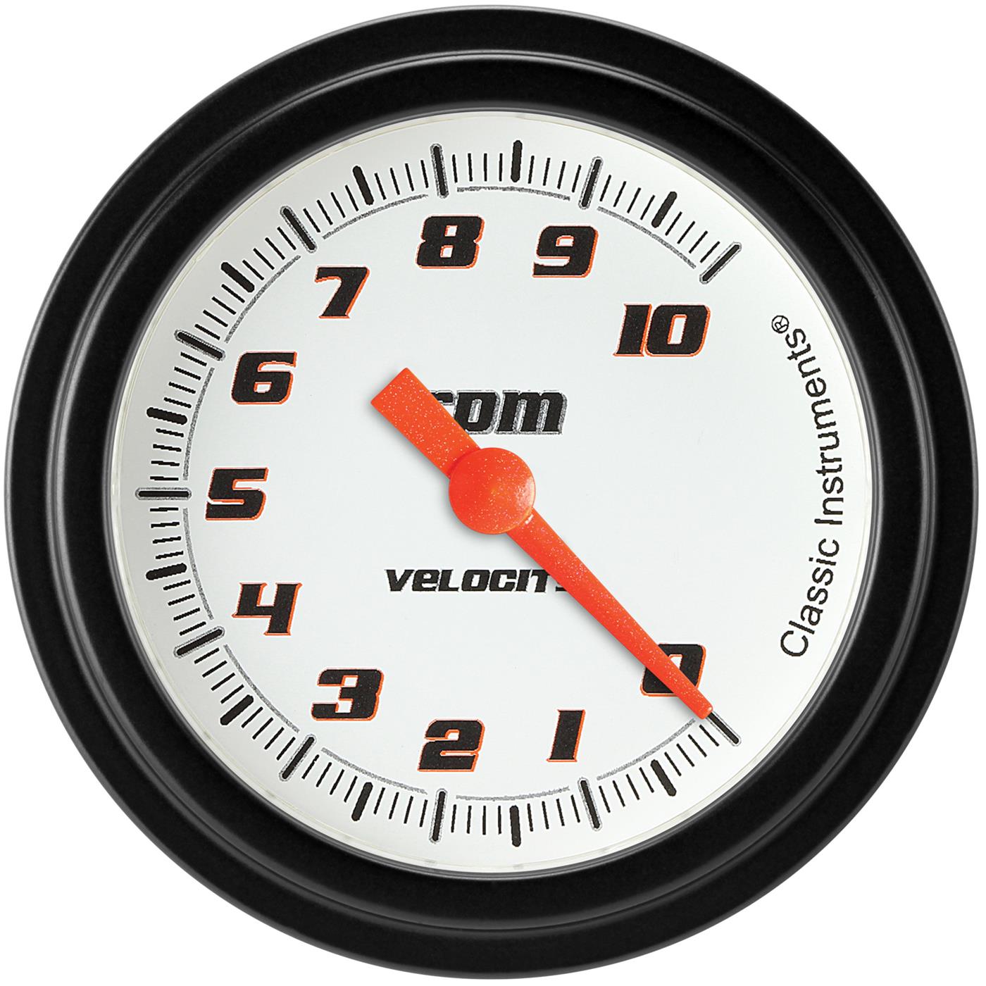Classic Instruments Velocity Series Tachometers VS383WBLF