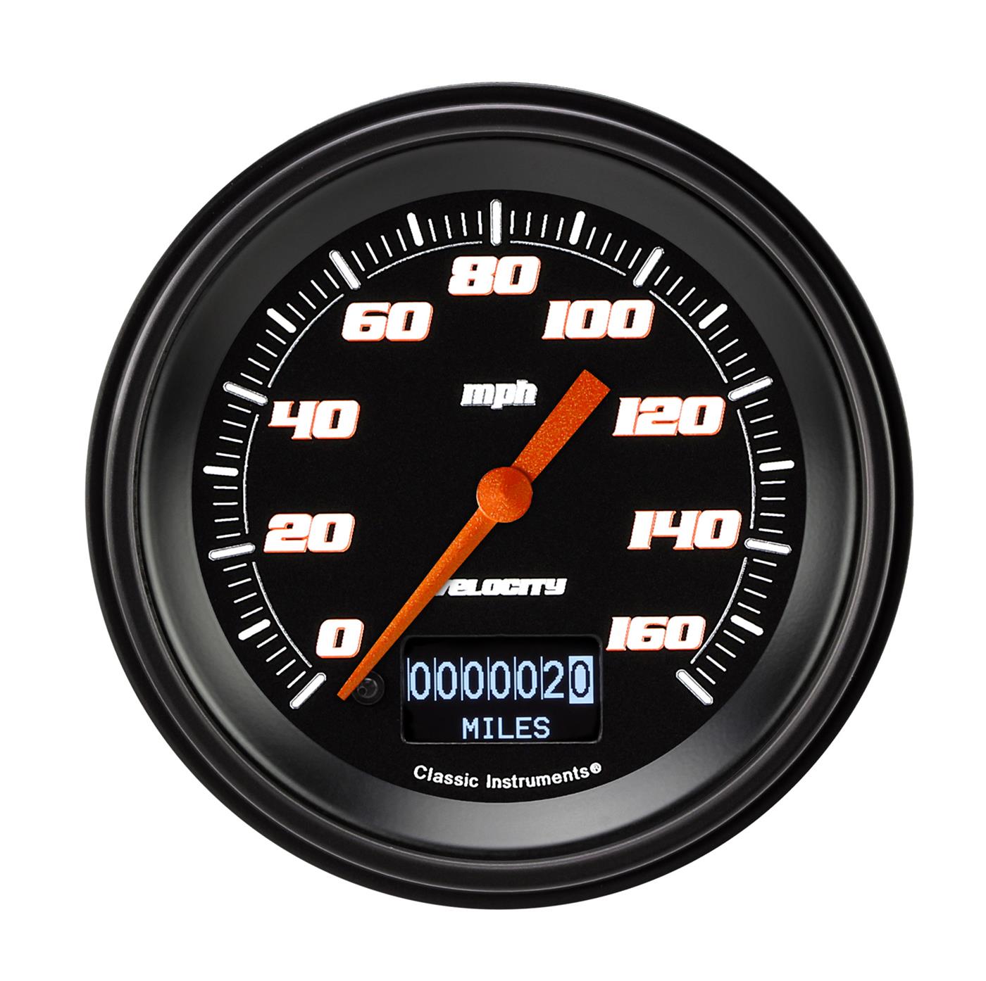 Classic Instruments Velocity Series Speedometers VS55DBBLF