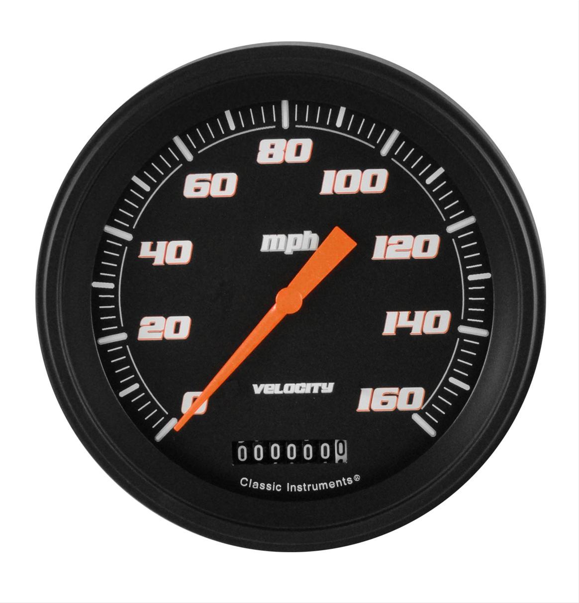 Classic Instruments Velocity Series Speedometers VS56BBLF