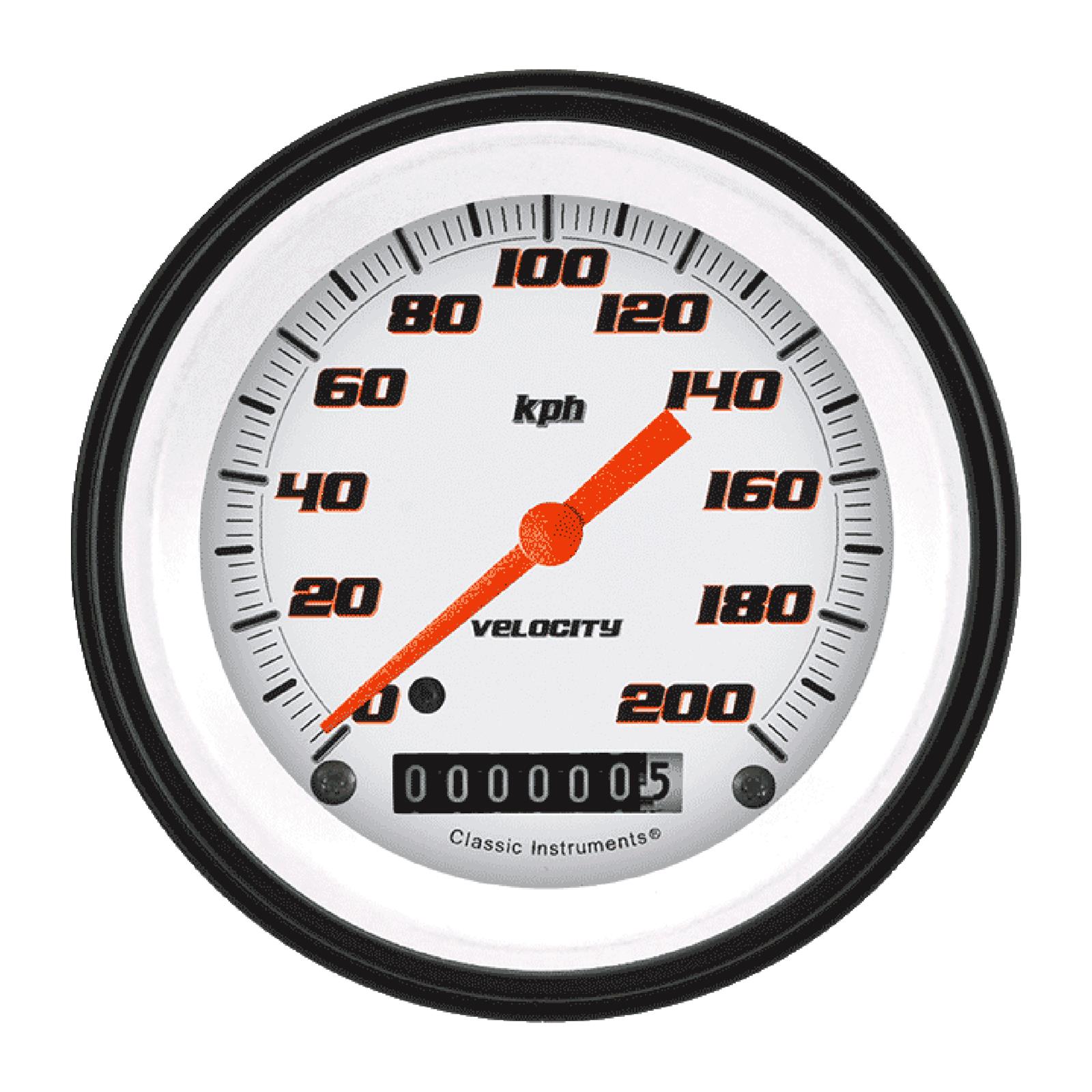 Classic Instruments Velocity Series Speedometers VS59WBLF