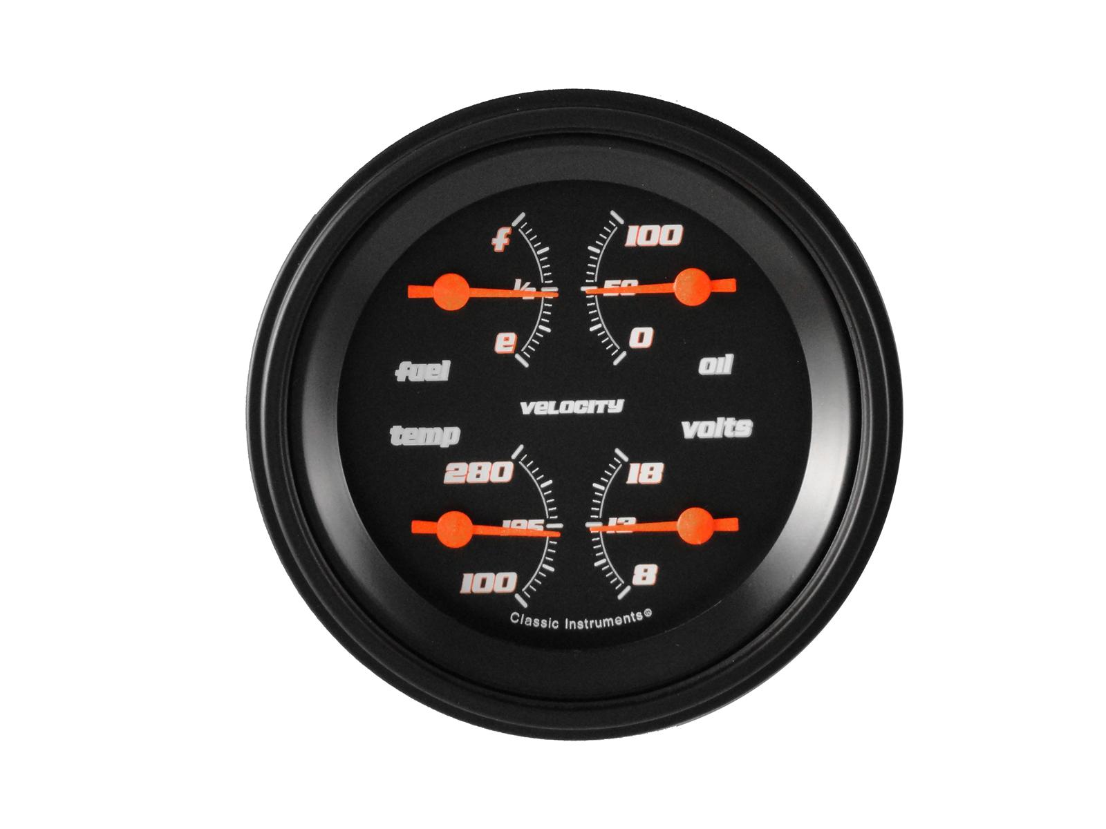 Classic Instruments Velocity Series Gauge Sets VS79BBLF