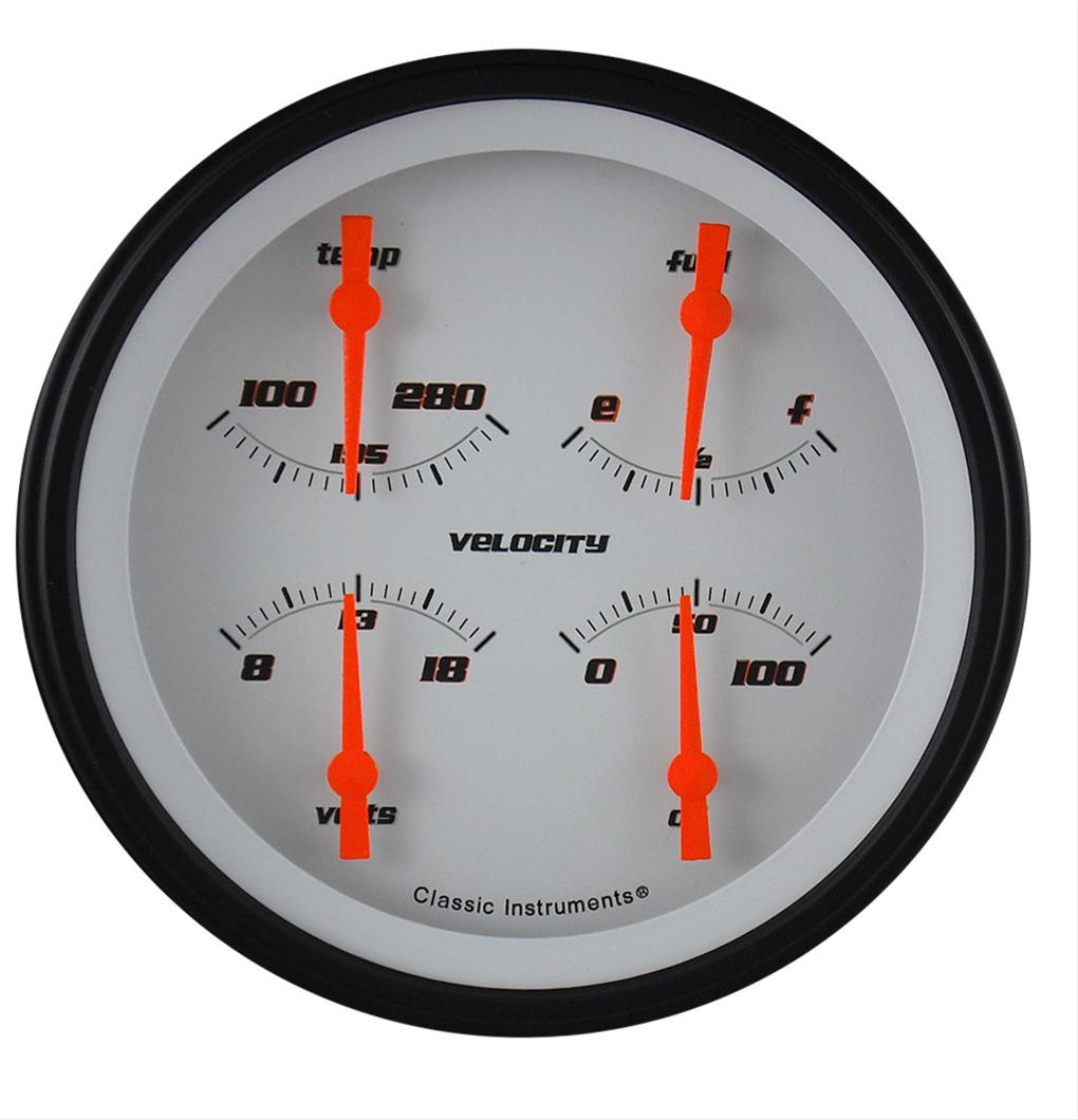 Classic Instruments Velocity Series Gauge Sets VS78WBLF