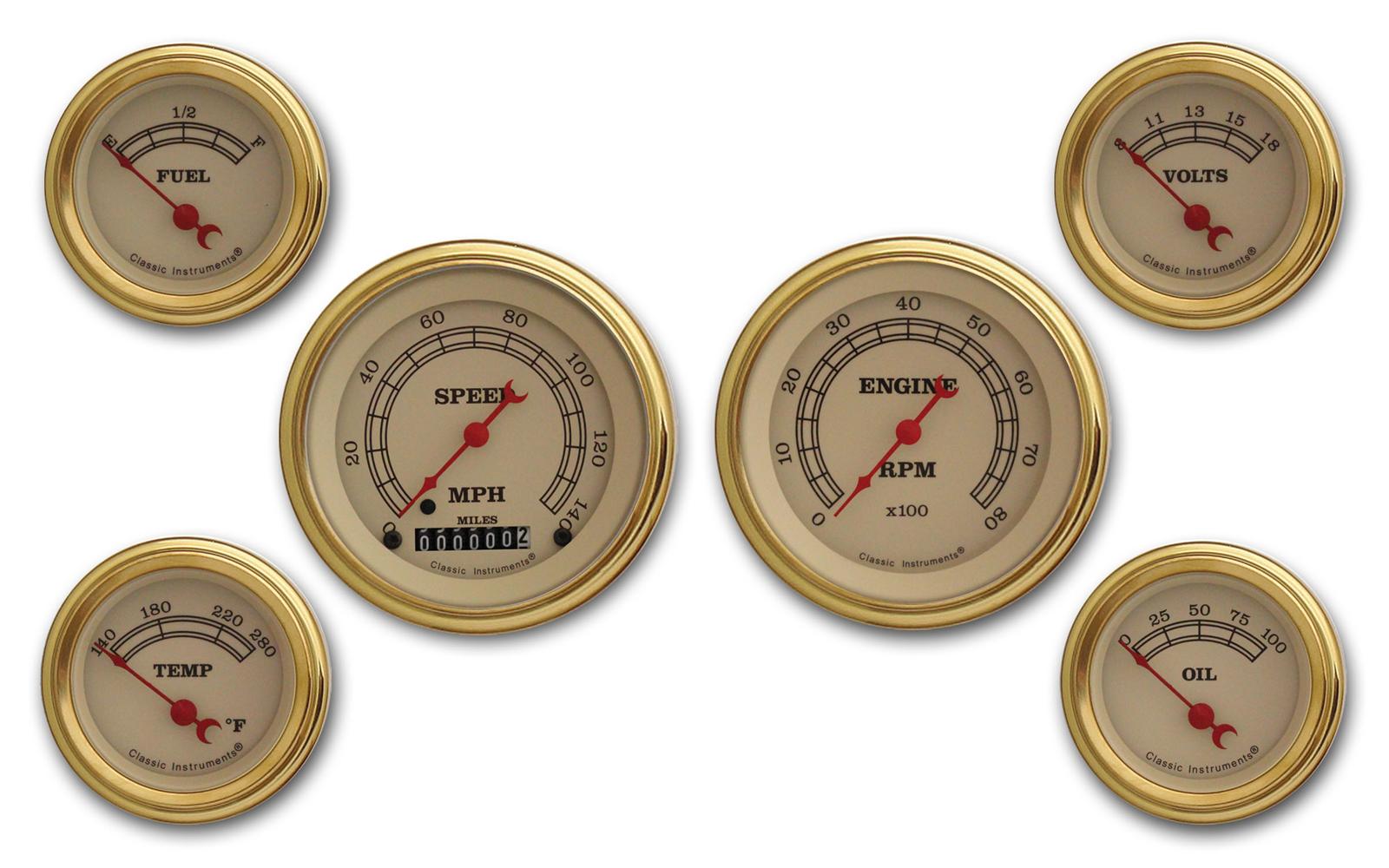 Classic Instruments Vintage Series Gauge Sets VT01GLC