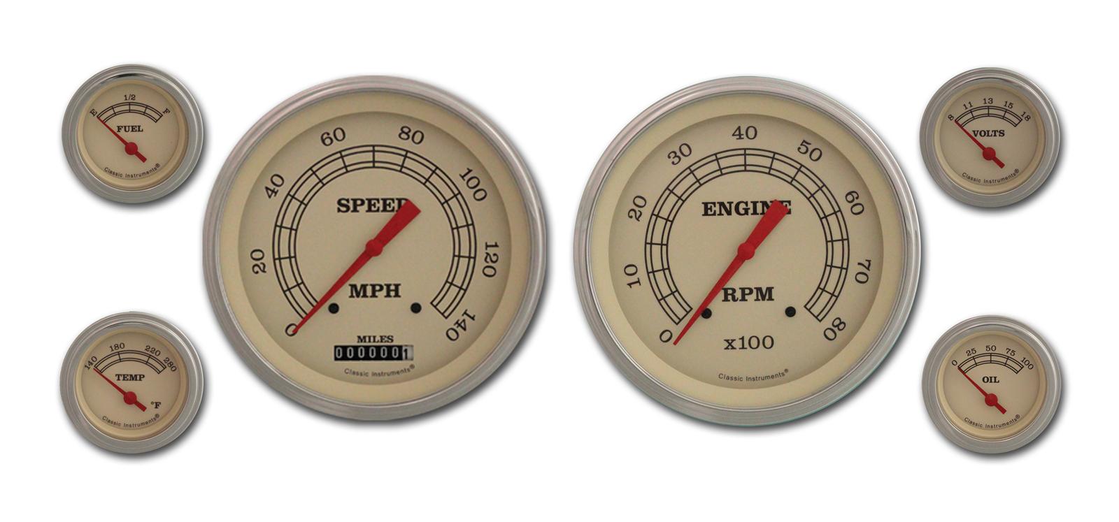 Classic Instruments Vintage Series Gauge Sets VT51SLC