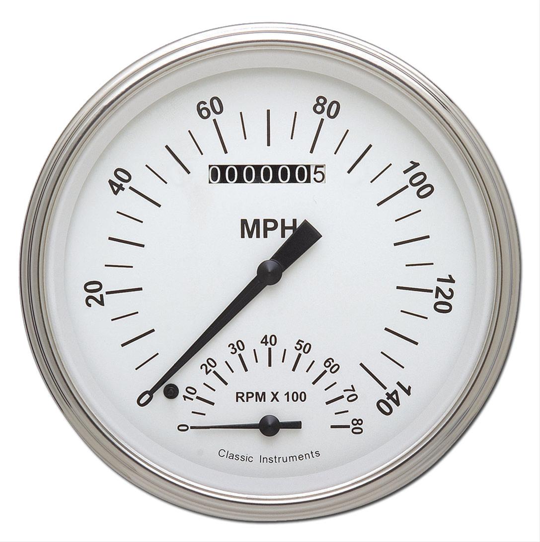 Classic Instruments White Hot Series Gauge Sets WH50SLC