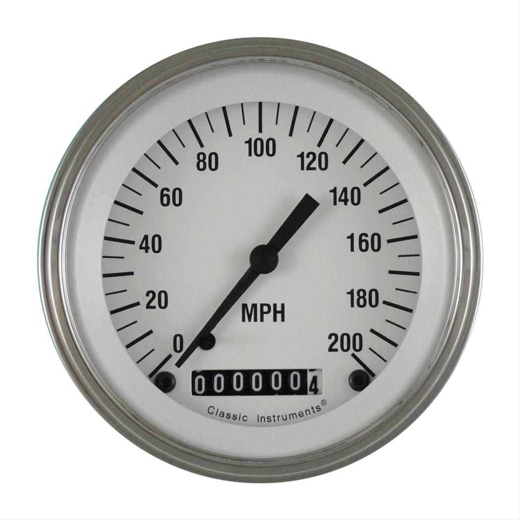 Classic Instruments White Hot Series Speedometers WH57SLF