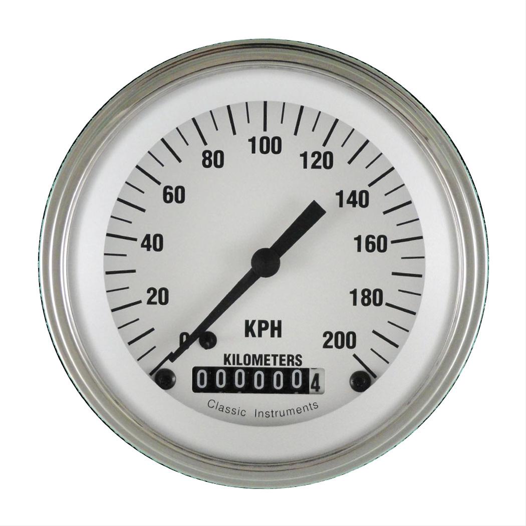 Classic Instruments White Hot Series Speedometers WH59SLC