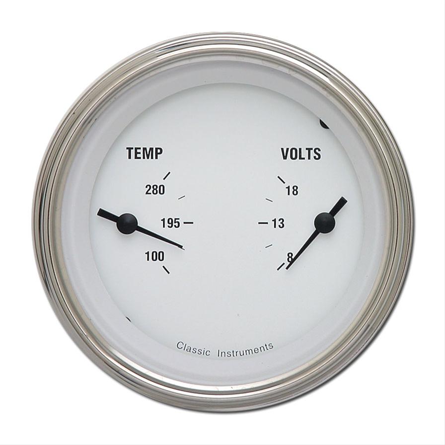 Classic Instruments White Hot Series Gauge Sets WH74SLC