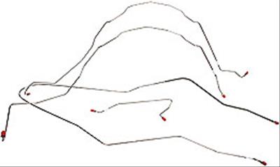 Classic Performance Brake Lines, Direct Fit 5557LK-SS