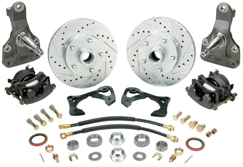 Classic Performance Modular Drop Spindle Front Disc Brake Kits CPP6267SWBK-D