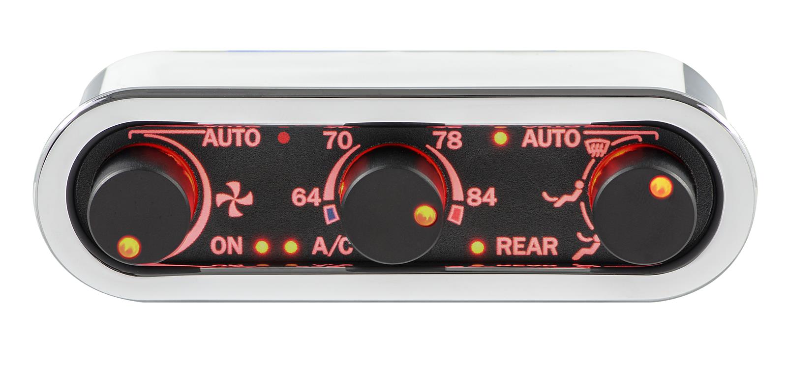 Dakota Digital Gen-IV VHX Three Knob Climate Control Systems DCC-3000HC-K-R