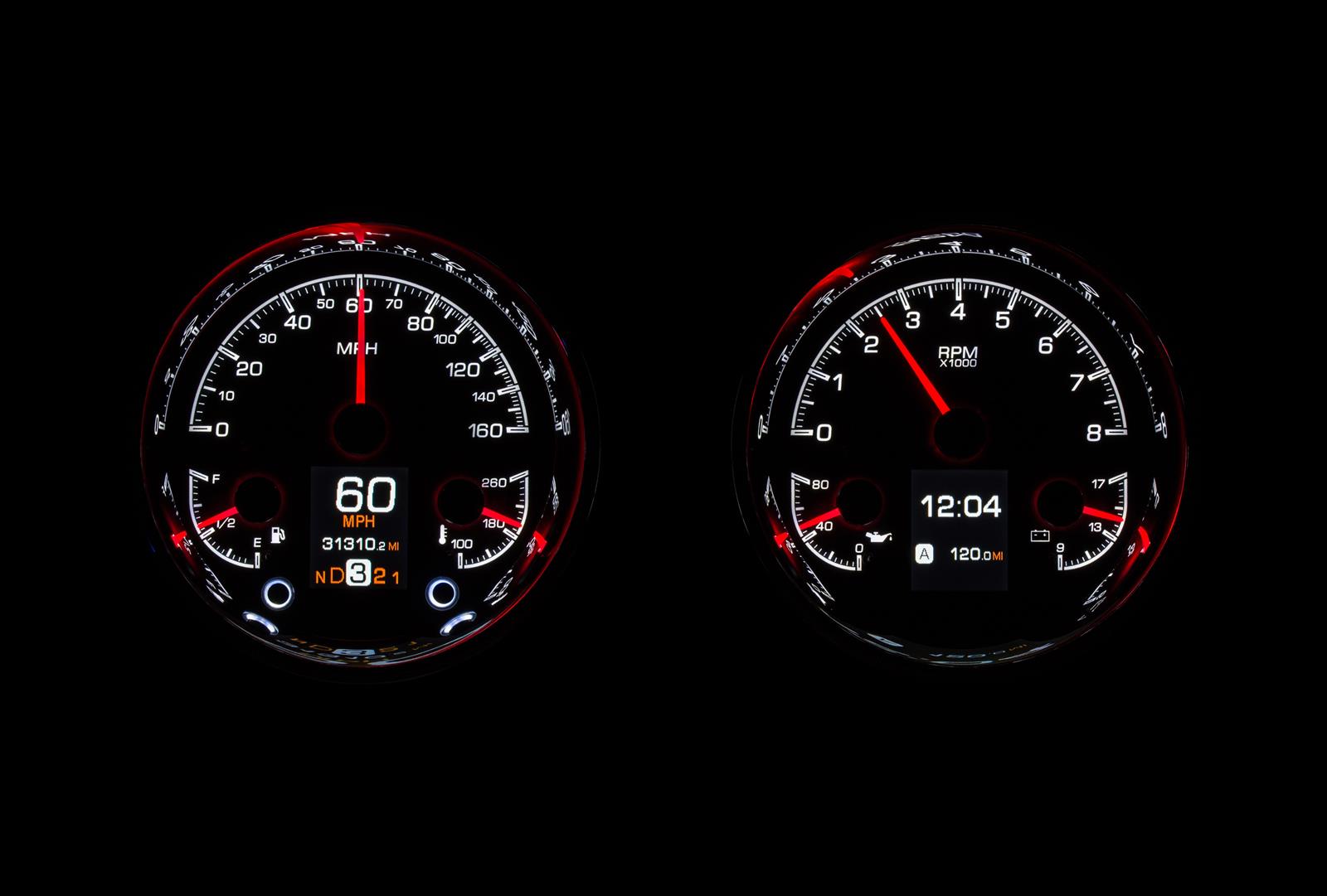 Dakota Digital HDX Series Universal Round Analog Gauge Kits HDX-2014-S