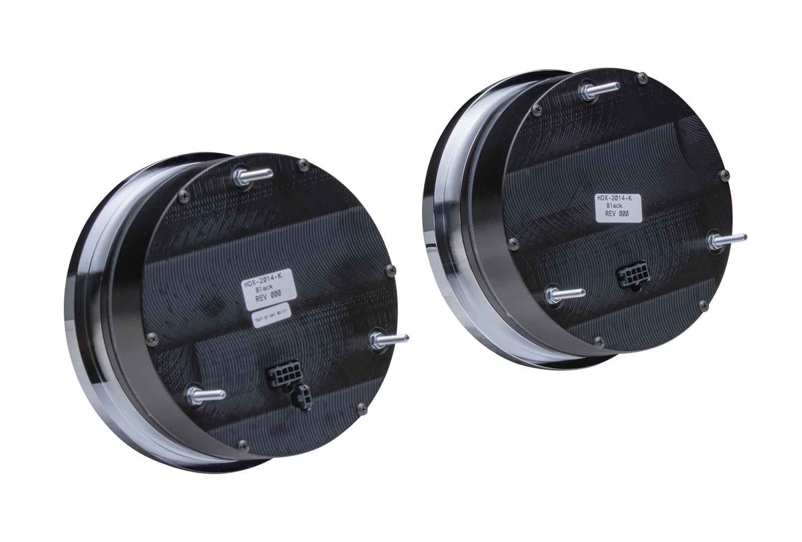 Dakota Digital HDX Series Universal Round Analog Gauge Kits HDX-2014-K