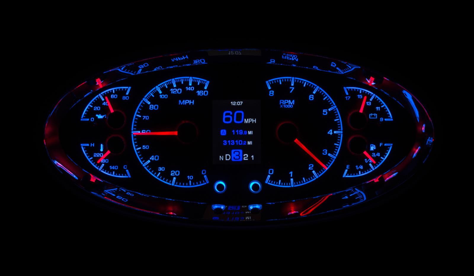 Dakota Digital HDX Series Universal Elliptical Analog Gauge Kits HDX-2017-S